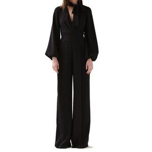 CLOSING SALE Monique Lhuillier Tie Neck Jumpsuit 4
